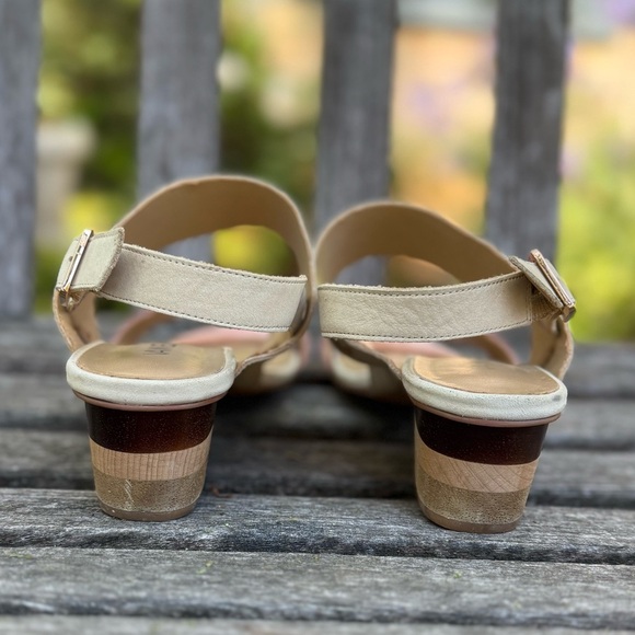 Vaneli "Corene" two-tone heeled slingback sandals - size 8M - Picture 5 of 6